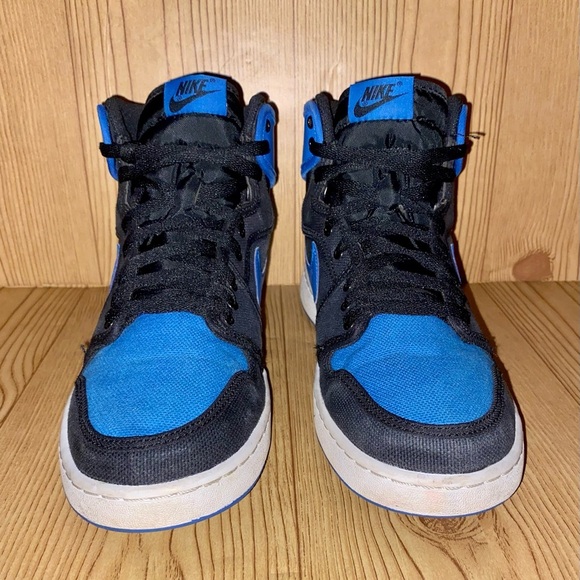NIKE AIR JORDAN 1 RETRO I KO HIGH OG AJKO BLACK SPORT BLUE ROYAL 638471-007 8.5 - Picture 2 of 8